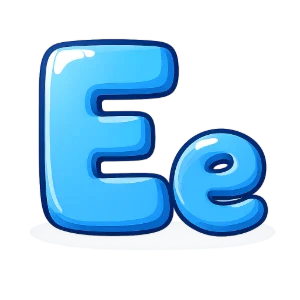 letter E